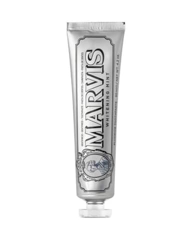 Marvis Dentifrice blanchissant, Menthe, 85ml, Favorise le blanchiment naturel des dents, Dentifrice antiplaque, Fraîcheur longue durée