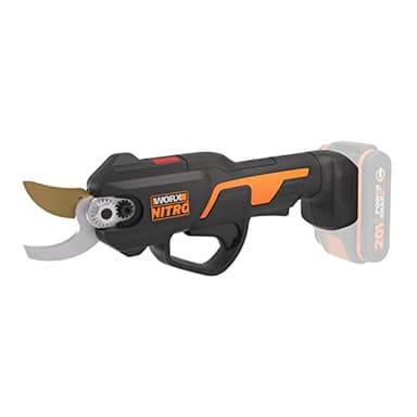 WORX Sécateur sans Fil 20V WG330E.9, Brushless, Coupe 25 mm, 1500 coupes en une charge, double protection, compact et léger, Lames haute résistance SK5, livré sans batterie ni chargeur