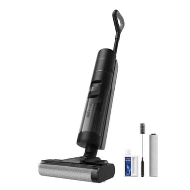 DREAME H12S Aspirateur Eau et Poussière, Aspirateur Laveur de Sol Intelligent sans Fil pour Sols durs, Séchage àl'air Chaud, Nettoyage des Bords avec Détection de la Saleté