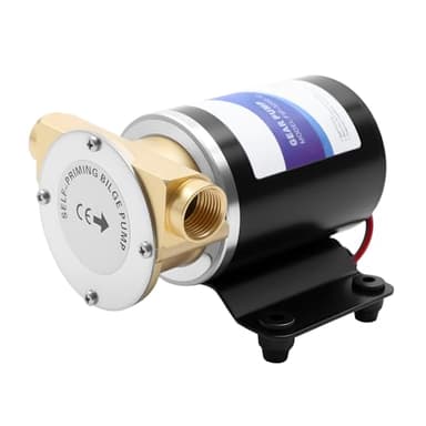 Pompe à eau pompe de cale 12V 20 PSI pompe de nettoyage de pont auto - amorçante 23l / 30l / min Liquide Automatique pour Pompe de Cale Marine Pompe à Eau pour Bateaux, étangs, Piscines (30L)