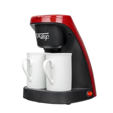 ID Italian IDECUCOF02 Cafetière 0,5 L 450 W Noir/Rouge