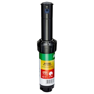 Rain Bird CP5004PC Arroseur Rotatif Professionnel avec Jeu de Buses Professionnelles, Secteur réglable de 40° à 360°, Distance de pulvérisation de 8 à 11,5 m, Noir