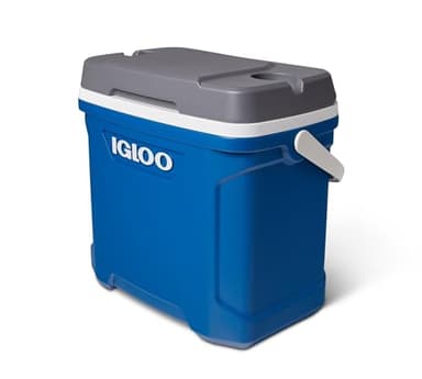 Igloo Latitude 30 Roller - Glacière Passive à roulettes 28L - Froid Longue durée - Réfrigérateur Portable pour la Plage, Pique-niques, Camping - Bleu