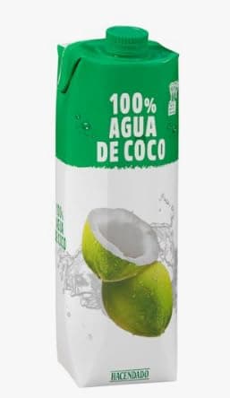 Eau de Coco 100% Naturelle Lot de 3 Bricks de 1 L (Total 3L) - Sans Sucres Ajoutés, Hydratation Isotonique
