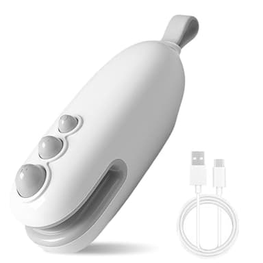 Mini Scelleur 2 en 1, Portable Scelleuse pour Sacs Scelleur Thermique avec avec Cutter Coupe Et Scelle Les Sacs Plastiques,avec Cable USB,Appareils de Mise Sous Vide pour Cuisine et Voyage(Blanc)