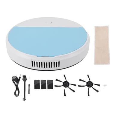 Garosa Smart Vacuum Mop Combo Puissant Aspiration Rechargeable 3 Po en 1 Poils de Compagnie étages Durs Carpets Capteur de Chute de Nettoyage intégré 1200mAh Microfibre Filtre Noise