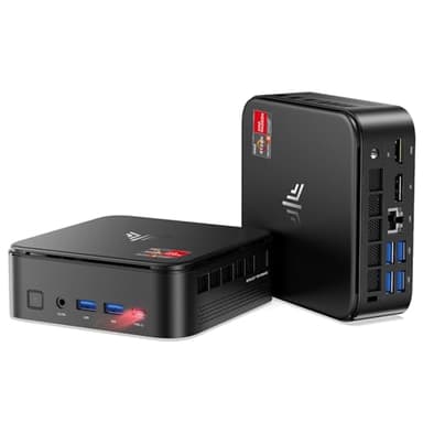 NiPoGi Mini PC E3B Ryzen 5 7430U (jusqu'à 4,3 GHz), 16 Go DDR4 512 Go SSD M.2, Mini Ordinateur de Bureau avec Triple écran 4K | Wi-FI 6 | BT5.2 pour la Conception, Le Home cinéma, Les Jeux vidéo