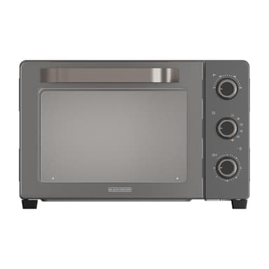 Black+Decker – Four Électrique BXOV3000E| 1500W | 30L | Résistance supérieure grill | Convection | Timer 90min | Fonction STAY ON| Double vitrage | Lumière intérieure | Bac récupérateur | Tournebroche