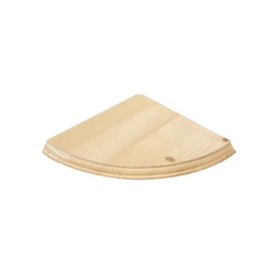 Anika Étagères d'angle flottantes en bois pour salon / 2 tailles/Étagère murale facile à assembler/Prête à peindre, teindre ou vernir/Accessoires inclus (19 cm x 19 cm)