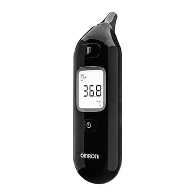 OMRON Gentle Temp 533 – Thermomètre auriculaire infrarouge digital pour Adultes et Enfants, Thermomètre électronique avec mesure précise, en 1 seconde – Sans capuchon de sonde – Noir