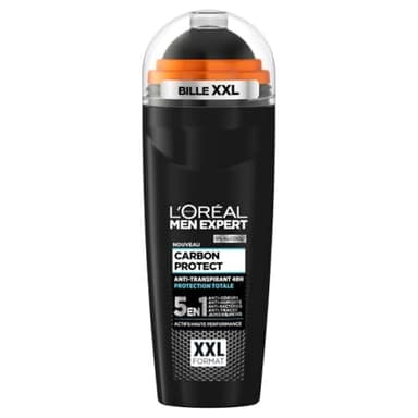 L'Oréal Paris Men Expert - Carbon Protect Ice Fresh XXL - Déodorant Bille Homme Anti-Traces - 100 ml - GRAND FORMAT