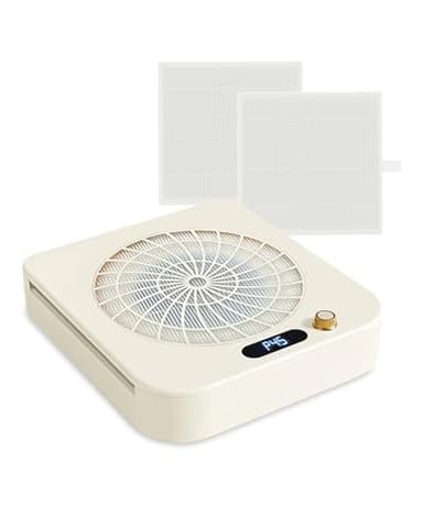 Leopacat Aspirateur Ongle, Aspirateur Manucure, Aspirateurs Ongles Professionnelle, Collecteur Ventilateur Vide Compact Avec 2 Filtres Une Super Aspiration 80W Pour La Manucure Au Salon Ou à La Maison