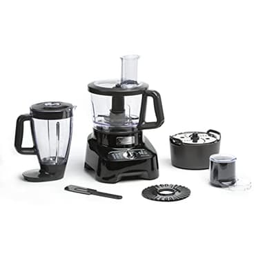 Moulinex Robot multifonction, 1000 W, 28 fonctions, Bol 3 L, Blender 2 L, Hachoir, Disques pour râper et émincer, Lames inox titanium, Robot cuisine, DoubleForce FP821811