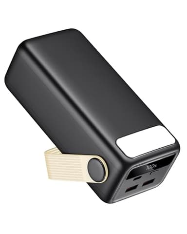Batterie Externe 60000mAh, 22,5W PD20W Charge Rapide Power Bank, Chargeur Portable Grande Capacité avec Lampe Torche pour Camping, Activités de Plein Air, Smartphone, Tablette