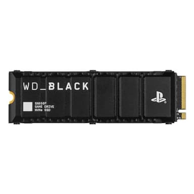 WD_BLACK SN850P 1 To PS5 SSD, Officielle pour Playstation 5 et PS5 Consoles, Lecture jusqu'à 7300 Mo/s, avec Dissipateur Thermique, Carte d'extension PS5, Disque SSD interne, Noir