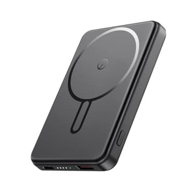 Batterie Externe 12000mAh pour MagSafe, Power Bank sans Fil Rechargeable QC4.0 22,5W PD20W USB C Chargeur Portable Charge Rapide pour iPhone 17/16/15/14/13/12 Series