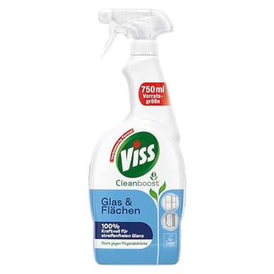 Viss Cleanboost Nettoyant universel pour vitres et surfaces pour une brillance sans traces et puissant contre les traces de doigts 750 ml