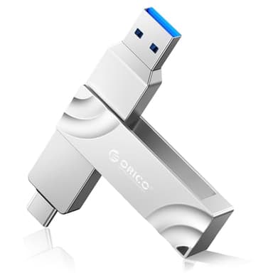 ORICO SSD Externe 512Go, Disque Dur Externe SSD USB3.2 Gen2 Jusqu'à 1050 Mo/s, Double USB C & A External Solid State Drive de PC Mobile Ordinateur Photos Vidéo MacBook Pro Air et Plus G201