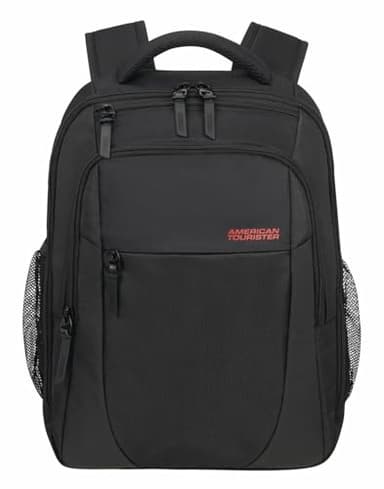 American Tourister Urban Groove UG12 - Sac à Dos pour Ordinateur Portable 15.6" (46 cm) - Sac à Dos Business & Scolaire avec Porte-Bouteille, Ergonomique, Smart Sleeve - 20.5L - Noir