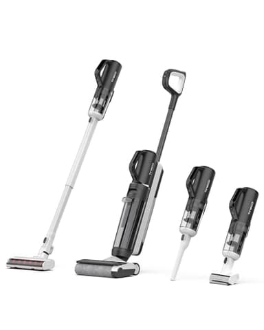 Tineco Floor One S5 Combo Power KIT Aspirateur Eau et Poussière à Main intelligents sans Fil 3 en 1, idéal pour Les saletés collantes et Les Poils d'animaux sur Sol Dur, léger