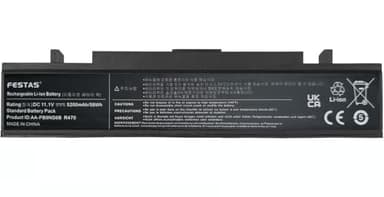 11.1V 5200mAh AA-PB9NC6B AA-PB9NS6B Batterie Compatible avec Samsung R428 R429 R519 R522 R523 R530 R540 R580 R470 RV510 RV511 R620 R718 R720 R780 Series Ordinateur pc Portable
