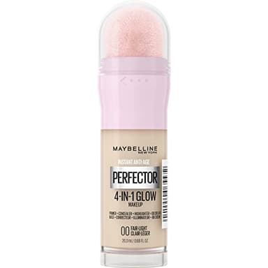 Maybelline New York - Perfecteur de Teint Illuminateur 4-en-1 - Base/Correcteur/BB Crème/Enlumineur - Fond de Teint Instant Glow Perfector 4-in-1 - Teinte : Fair Light (00) - 20 ml