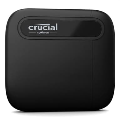 Crucial X6 1To Portable SSD - Jusqu’à 800Mo/s - PC et Mac - USB 3.2 USB-C Externe SSD - CT1000X6SSD9, Disque SSD