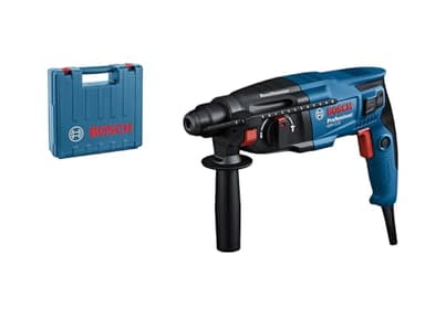 Bosch Professional perforateur GBH 2-21 (SDS plus, avec poignée supplémentaire, chiffon, butée de profondeur, dans un coffret)