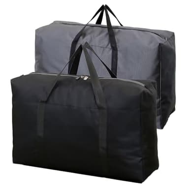 Sonwaha Sac de Voyage XXL 120L en Tissu Oxford - Boîte de Déménagement Pliable Étanche pour l'École, Week-End