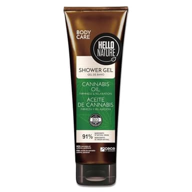 P-Beauty Gel douche cosmétique naturel à l'huile de graines de chanvre bio – Gel douche végétalien pour homme et femme – Bain douche pour peaux sèches et sensibles hydratant, régénérant (1 x 250 ml)