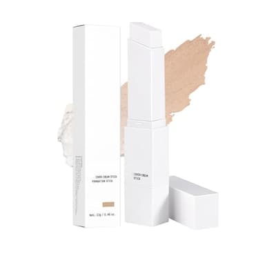 Cover Cream Stick Foundation Stick, Fond de Teint Blanc En Sticks, Fond De Teint Changeant de Couleur à Double Embout, Hydratant Et Longue Tenue, Portable Pour Un Usage Quotidien (#3 Natural)