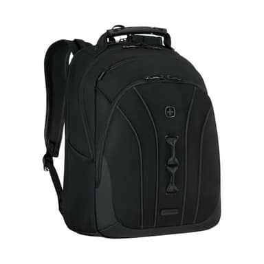 WENGER Legacy Black Series Sac pour portable avec poche tablette, Notebook jusqu’à 16’’, 24 l, Femmes Hommes, Affaires Fac École Voyages, Noir, 653629