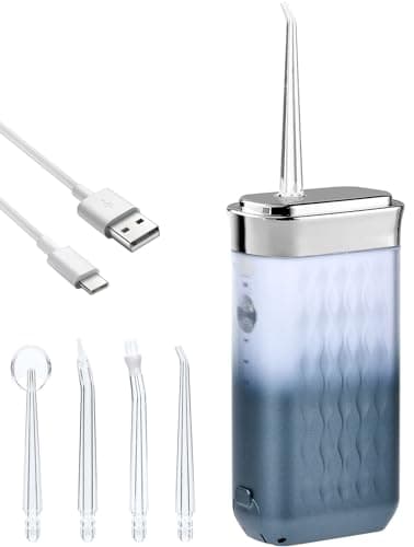 Hydropulseur dentaire portable professionnel, irrigateur dentaire, réservoir d'eau rétractable / IPX7 imperméable / 3 modes, convient pour les voyages et à la maison professionnels hydropulseur oral1