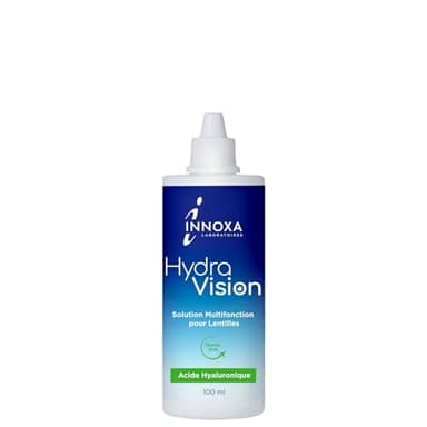 INNOXA – Solution Lentilles Hydra Vision Multifonction, Confort et Hydratation Optimale (Flacon 100mL) - Le Lot De 3