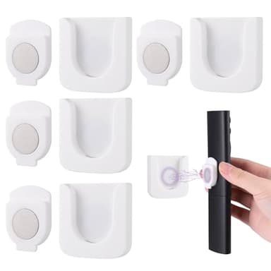 Fentar 4Pcs Support Magnétique pour Télécommande, Support Telecommande Mural, Magnétique pour Télécommande, Organisateur Mural Multifonctionnel pour la Prise de Charge de la TV