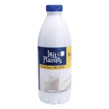 LAIT PLAISIRS Lait demi-écrémé sans lactose 1L Bio -