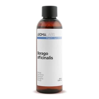 Bourrache BIO (Borago officinalis) - 100 mL - Huile Végétale Vierge et Certifiée AB - Santé articulaire - Aroma Labs - Made in France