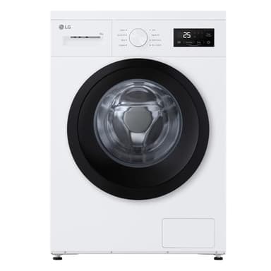 LG F4NA10S8NWK machine à laver Slim 8 kg Charge avant Série A1, classe A, 1400 tours, programme hygiénique avec vapeur, partie supérieure amovible, autoportante, design épuré, Blanc