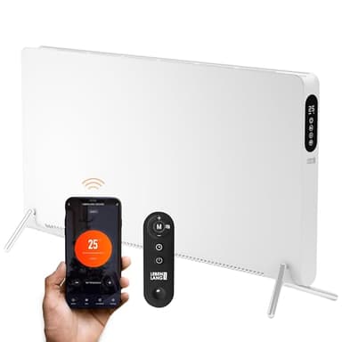LEBENLANG Radiateur Electrique Economique D'énergie - Avec WiFi, Appli & Télécommande I Installation Sur Pied ou Murale I Chauffage Electrique basse consommation Radiateurs électrique Convecteur 2000w