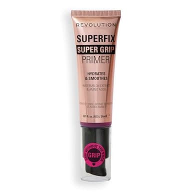 Revolution Superfix Grip Primer - Base hydratante et lissante - Formule gel pour maquillage longue tenue - Vegan & Cruelty-Free - 24 ml