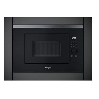 Whirlpool WMF201G micro-onde Intégré (placement) Micro-ondes grill 20 L 800 W Noir, Acier inoxydable