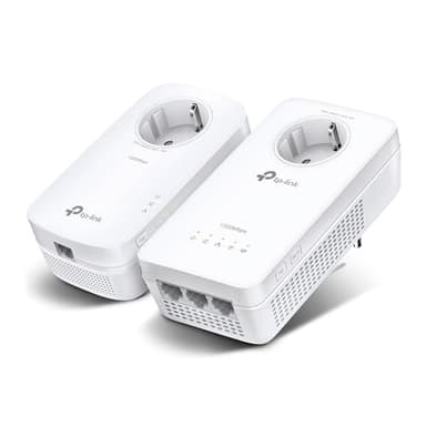 TP-Link TL-WPA8631P KIT CPL WiFi AV1300 Adaptateur Réseau, Homeplug AV2 1300Mbps, Bi-Bande WiFi AC1200Mbps, Boitier CPL WiFi Ethernet, Brancher et Utiliser, 3 Port Ethernet Gigabit, OneMesh, CPL Fibre