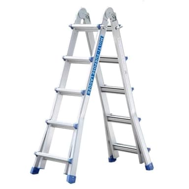 TREPPE Échelle articulée Pliable télescopique Multifonction Aluminium 4 x 5 marches 5,10 m