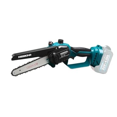 KIESBOHR Tronçonneuse sans balais 6 pouces avec lubrification améliorée de la chaîne, compatible avec la batterie Makita 18V（sans batterie ni chargeur）