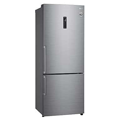 LG GBB567PZCMB1 - Réfrigérateur Combi No Frost, 185 cm, 499 L, Réfrigérateur avec congélateur, Réfrigérateur avec fonction DoorCooling, Compresseur Smart Inverter et App, Couleur Inox Anti-traces