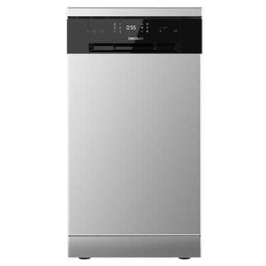 Cecotec Lave-vaisselle Bolero Aguazero 4201 Inox E. 1850 W, 11 couverts, 6 programmes, Classe E, Dual Zone Wash, Départ Différé, AquaStop Électronique, Panneau Tactile, 45 cm de largeur