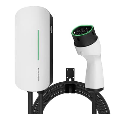 Wallbox 7.4kW Type 2 Station de Recharge Domestique pour véhicules électriques Monophasé Câble 6M Utilisation extérieure et intérieure