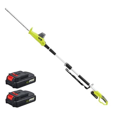 DEWINNER Taille-Haies sans Fil téléscopique, Multifunktion Taille-Haies, avec 2 Batterie 20 V 2,0 Ah, Chargeur,Longueur de Lame 46 cm, Taille-Haies Électrique sans Fil, pour Plantes Hautes