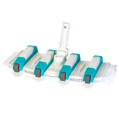 Gre 40018N - Nettoyeur de piscine, rotatif et à 8 roulettes, Blanc