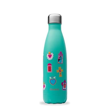 Qwetch - Bouteille Isotherme Amor - Gourde Nomade Inox - 24h Froid et 12h Chaud - Etanche, Sans BPA & Réutilisable - Gourde isotherme pour Sport, Voyage, Bureau, Randonnée - 500ml